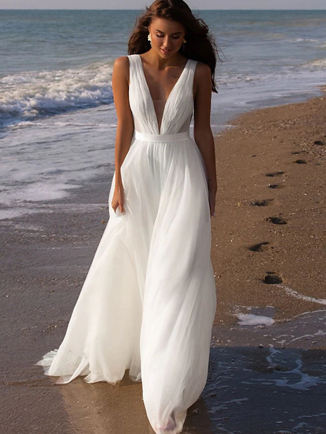 Wedding Dresses Ball Gown V Neck Off Shoulder Regular Straps Chapel Train Tulle Bridal Gowns With Pleats Ruched