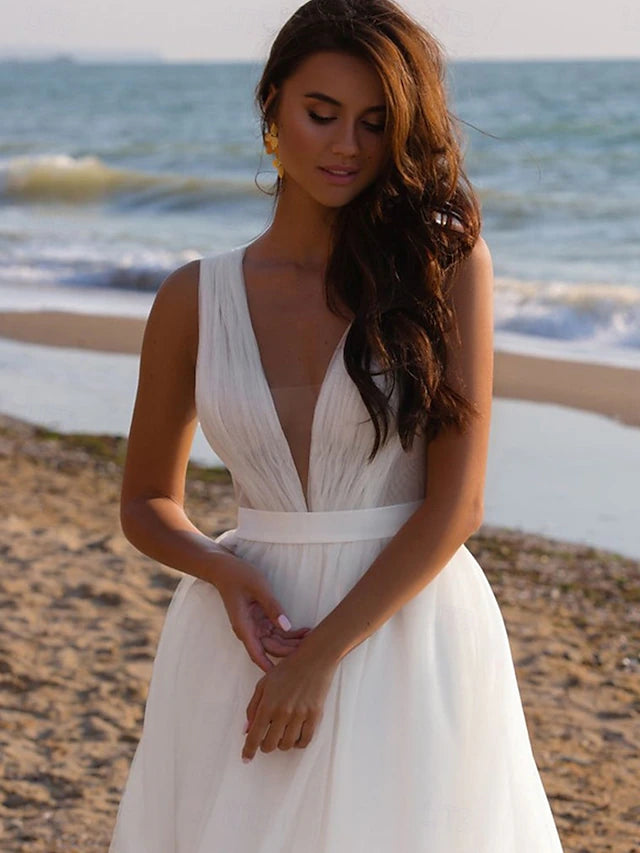 Wedding Dresses Ball Gown V Neck Off Shoulder Regular Straps Chapel Train Tulle Bridal Gowns With Pleats Ruched