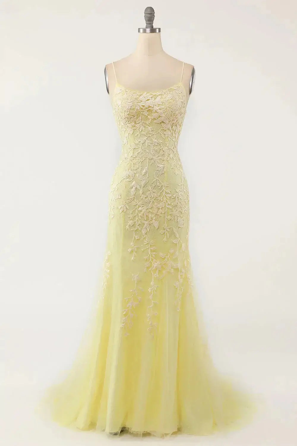 Mermaid Blue Long Prom Dress Backless Evening Dress