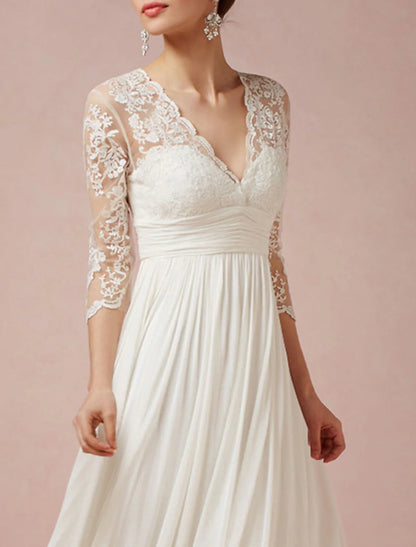 Beach Wedding Reception Little White Dress Bridal Shower Dresses Sheath Square Neck Off Shoulder Long Sleeve Tea Length Tulle Bridal Suits Bridal Gowns With Solid Color dress