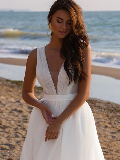 Wedding Dresses Ball Gown V Neck Off Shoulder Regular Straps Chapel Train Tulle Bridal Gowns With Pleats Ruched